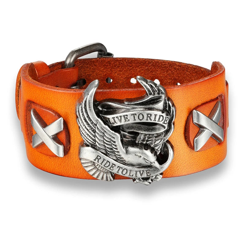 PENDRA Eagle Classic Leather Bracelet