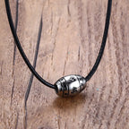 PENDRA Braided Black Beaded Necklace