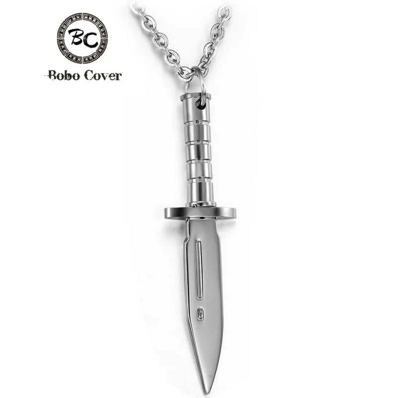 PENDRA Dagger Silver Necklace