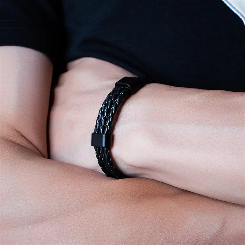 PENDRA Bobo Black Leather Bracelet
