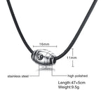 PENDRA Braided Black Beaded Necklace