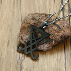PENDRA Black Demon Pendant Necklace