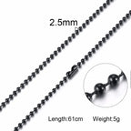 Men Chain Necklace for Men Women Stainless Steel Wheat Cuba Snake Box Link Necklaces 2-6MM Wide