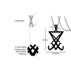 PENDRA Black Demon Pendant Necklace