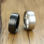 PENDRA Spinner Wedding Steel Ring