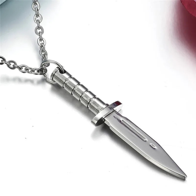 PENDRA Dagger Silver Necklace