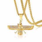 PENDRA Wing Zoroastrian Pendant Necklace