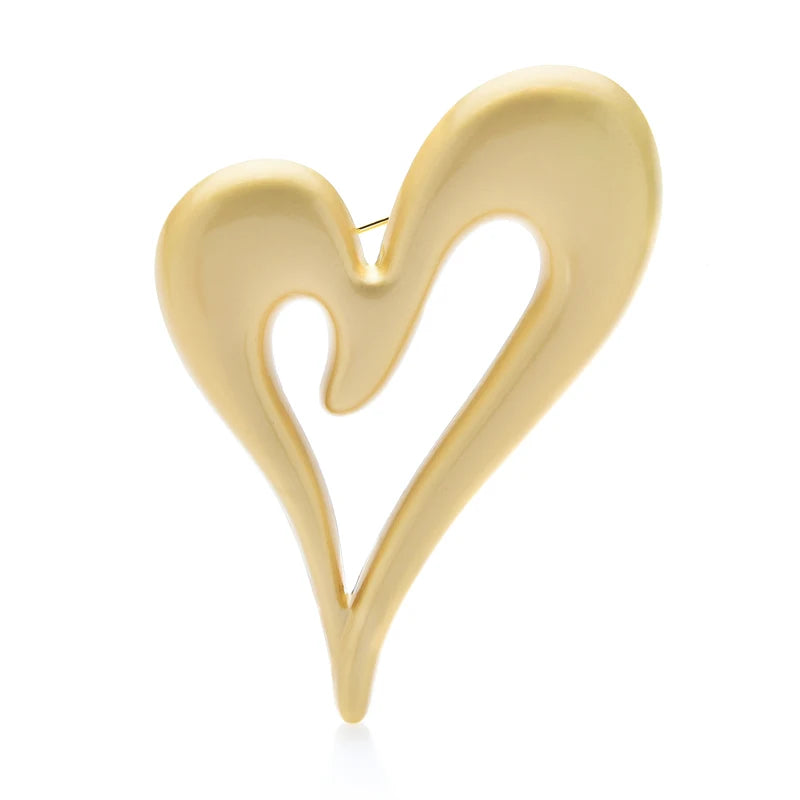 PENDRA 3-color Heart Brooch
