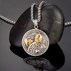 PENDRA Warrior Helmet Gold Necklace