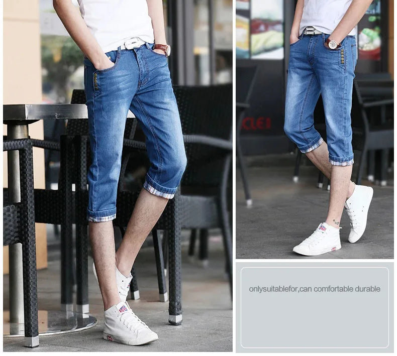 PENDRA Teenagers Cropped Korean Jeans