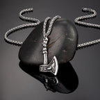 PENDRA Wolf Rune Pendant Necklace