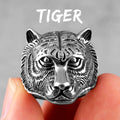 PENDRA Domineering Tiger Animal Steel Ring