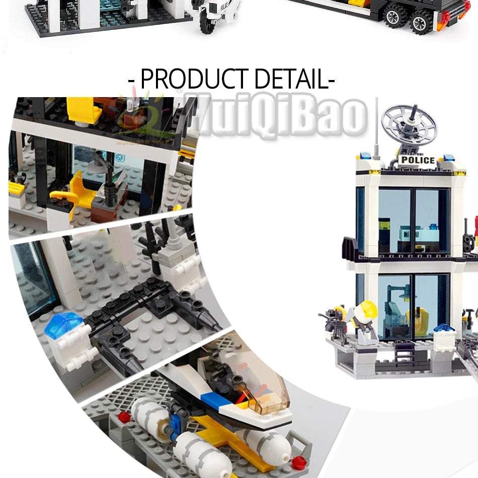 PENDRA Police Station Prison Building Set