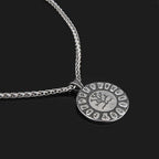 PENDRA Tree Life Rune Steel Necklace