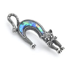 PENDRA Natural Shell Cat Brooch