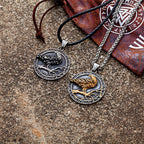 PENDRA Crow Rune Viking Necklace