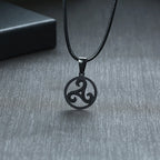 PENDRA Triskelion Spiral Triskele Pendant Necklace