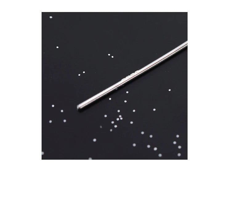 PENDRA Silver Tassel Chain Earrings
