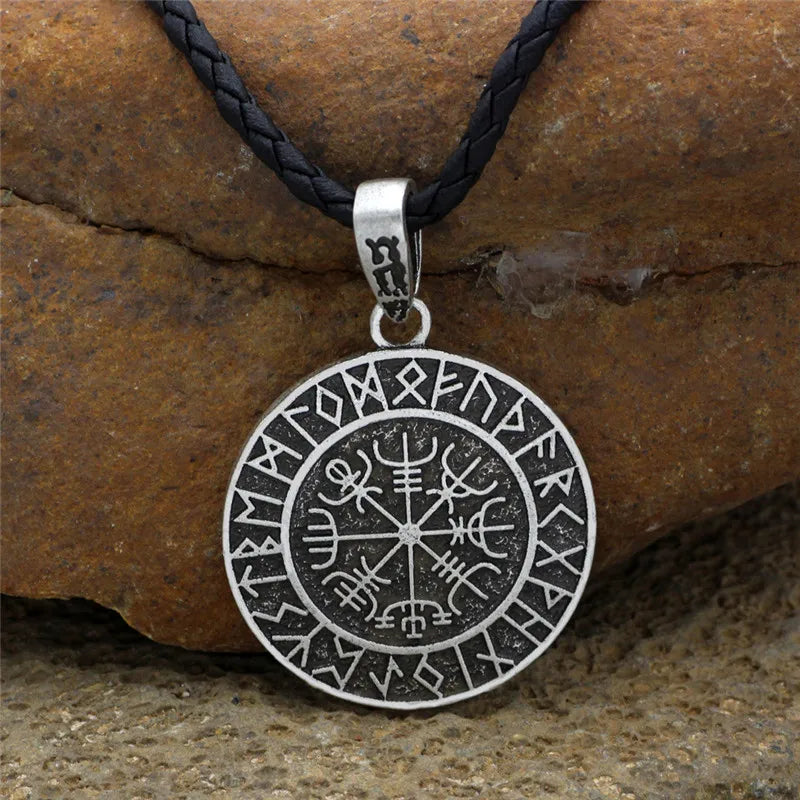 PENDRA Rune Compass Helmet Necklace