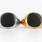 PENDRA Oval Golden Boyfriend Steel Ring