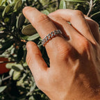 PENDRA Miami Cuban Curb Steel Ring