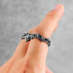 PENDRA Little Stars Starry Steel Ring
