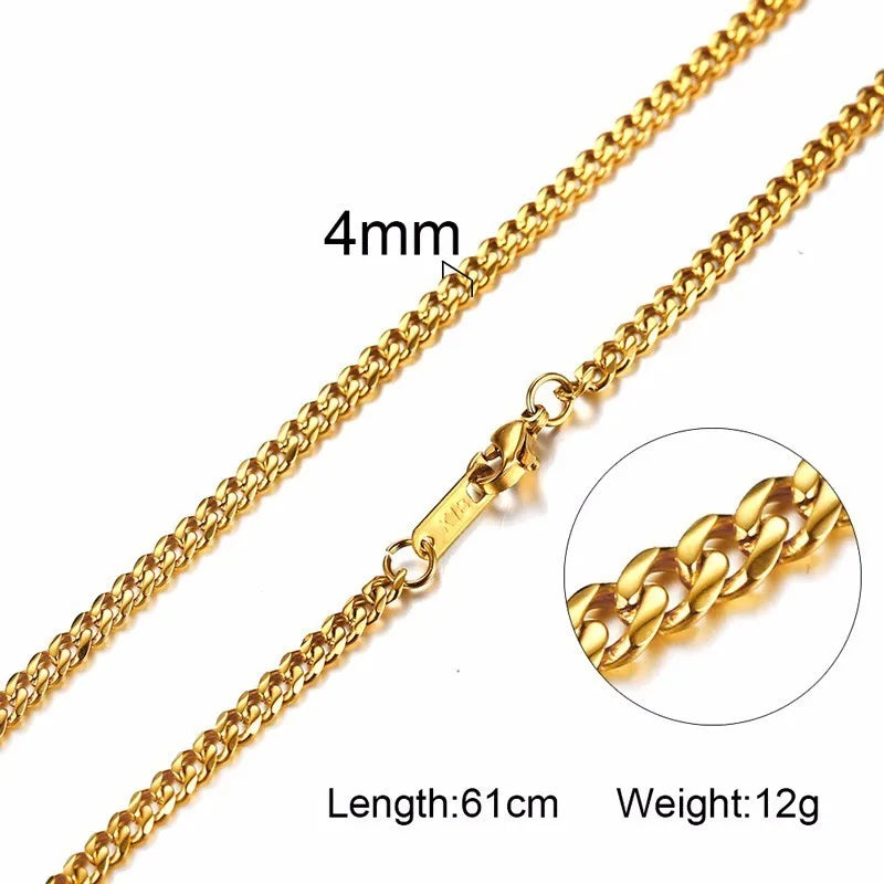 PENDRA Snake Cuban Wheat Chain Necklace