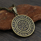 PENDRA Rune Compass Helmet Necklace