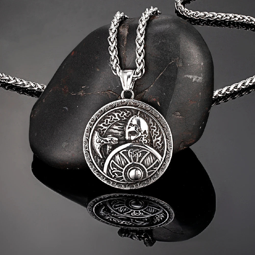 PENDRA Warrior Helmet Gold Necklace