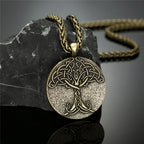 PENDRA Tree Life Vintage Steel Necklace