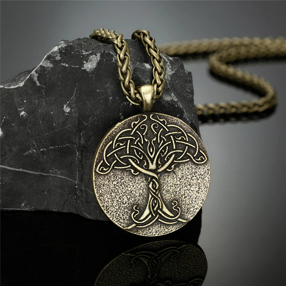 PENDRA Tree Life Vintage Steel Necklace