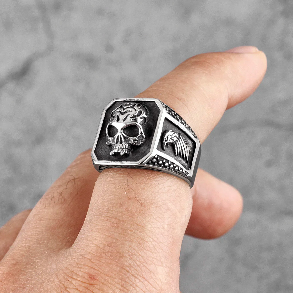 PENDRA Skull Ealge Boyfriend Steel Ring