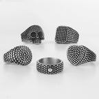 PENDRA Black Spot Geometry Ring