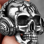 PENDRA Death Rock Headphone Steel Necklace