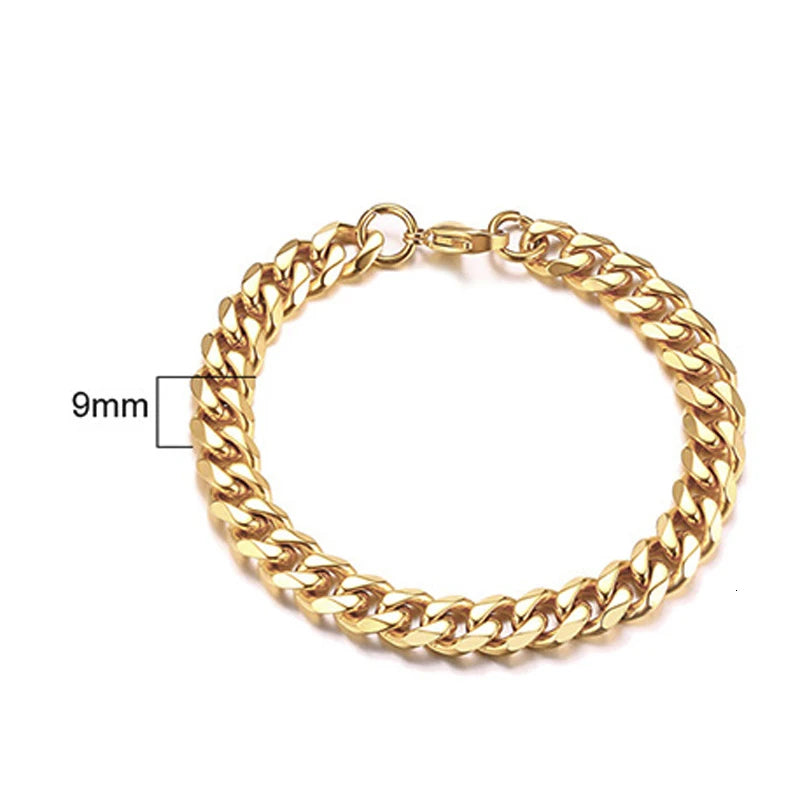 PENDRA Cuban Curb Thin Bracelet