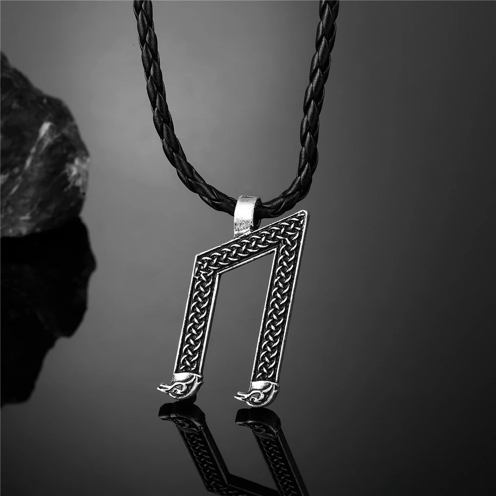 PENDRA Leather Norse Necklace
