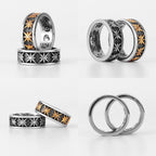 PENDRA Anise Star Maple Steel Ring