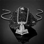 PENDRA Rune Norse Hammer Necklace