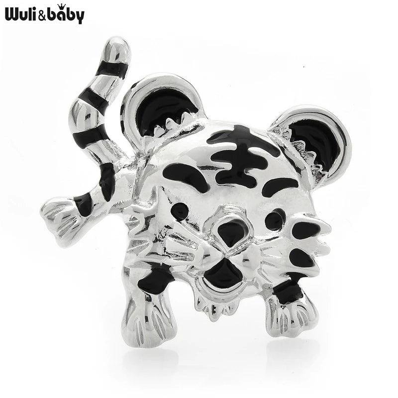 PENDRA Enamel Cute Tiger Brooch