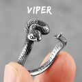 PENDRA Rattlesnake Viper Snake Steel Ring