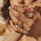 TRULY NOBLE ROYALTY PINKY RING NGRAVED SIGNET RING WITH PERSONALIZED SIGNATURE RING FOR STYLISH GENTLEMEN JEWELRY