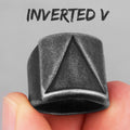 PENDRA Triangle Golden Boyfriend Steel Ring