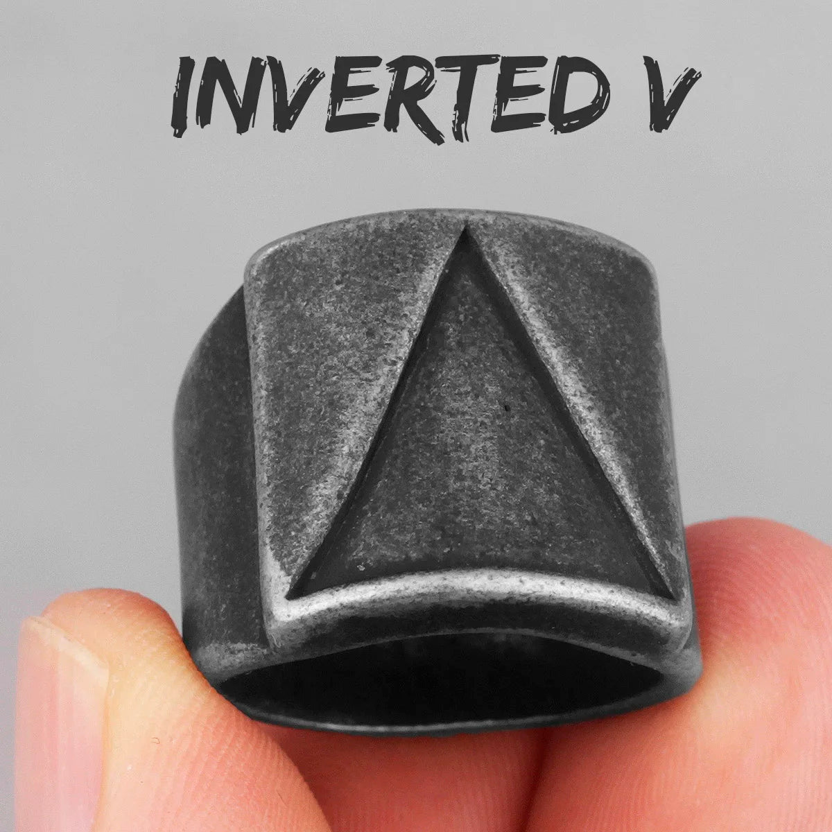 PENDRA Triangle Golden Boyfriend Steel Ring