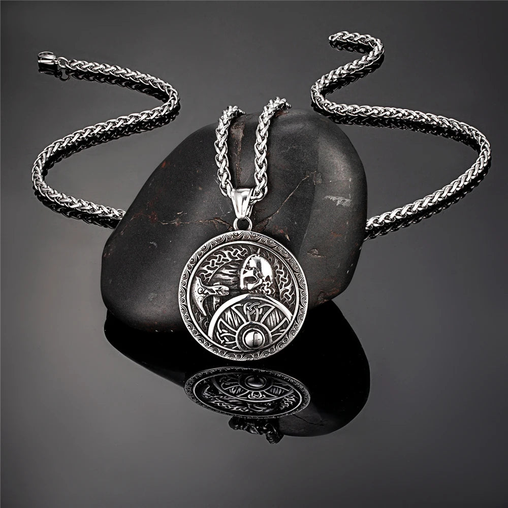 PENDRA Warrior Helmet Gold Necklace