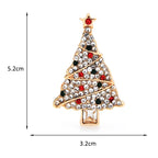 PENDRA Noelle Rhinestone Christmas Tree Brooch