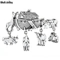 PENDRA Noah's Ark Animal Scene Brooch