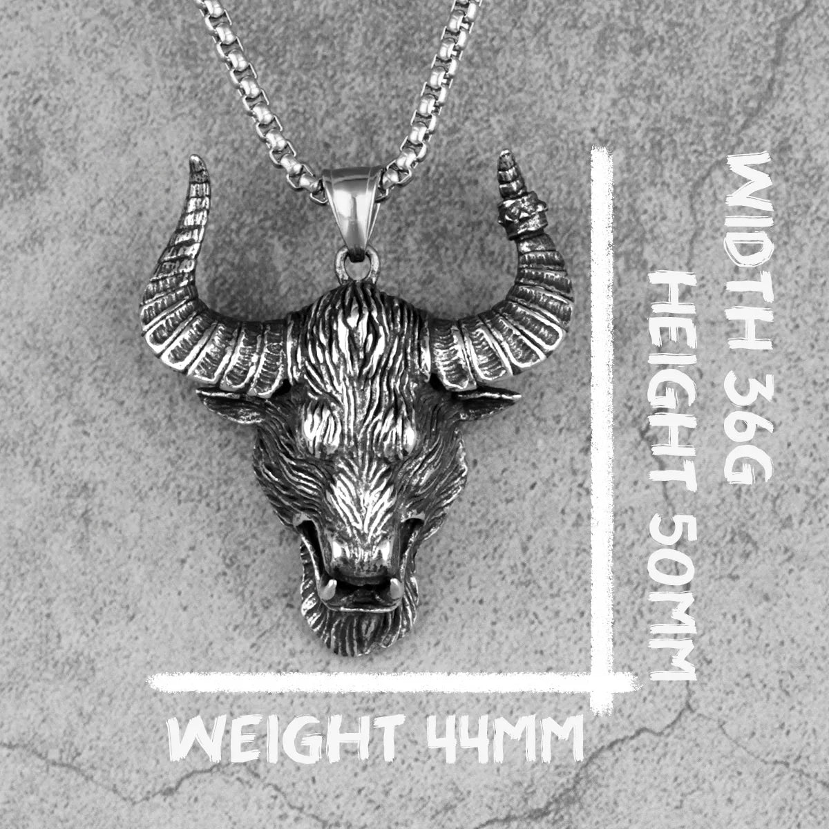 PENDRA Domineering Bull Demon Steel Necklace