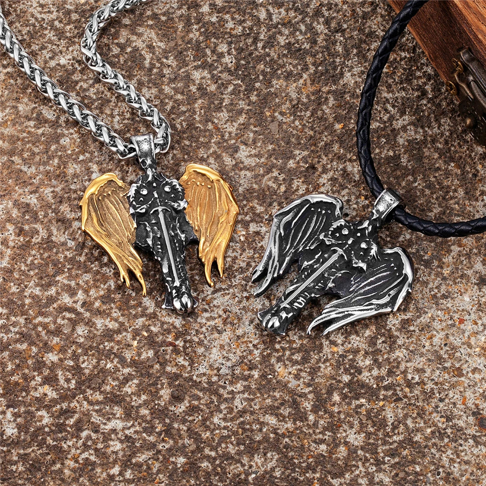 PENDRA Angel Wings Gold Necklace