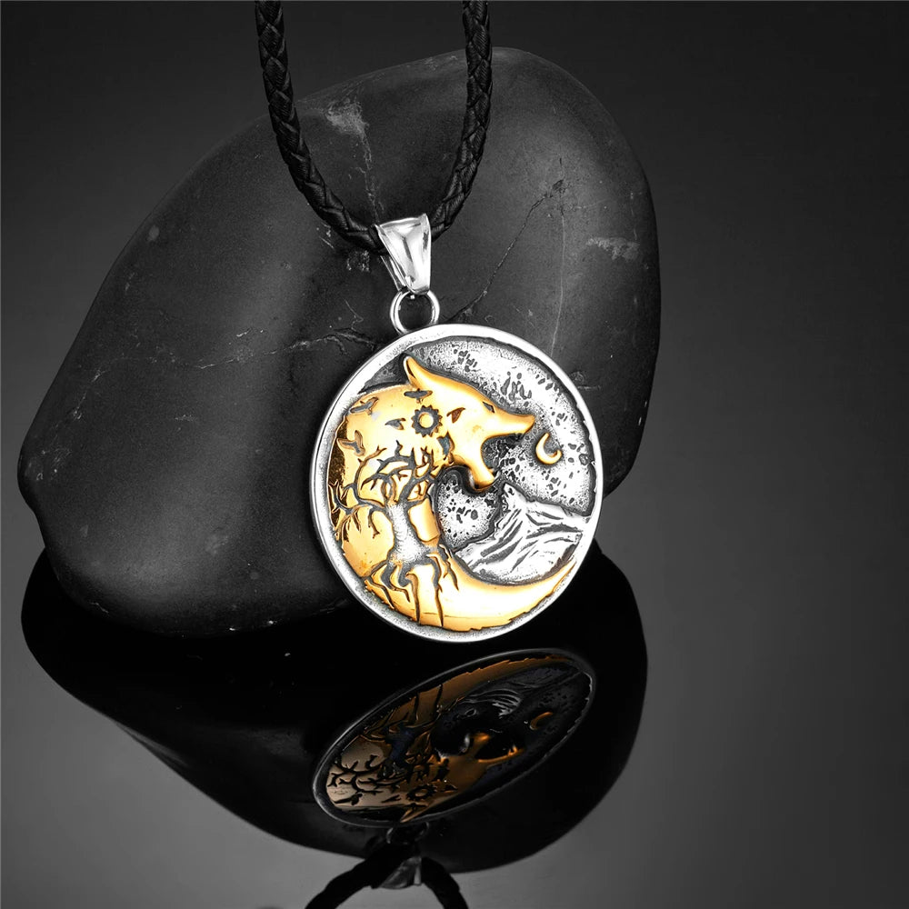 PENDRA Wolf Gold Necklace