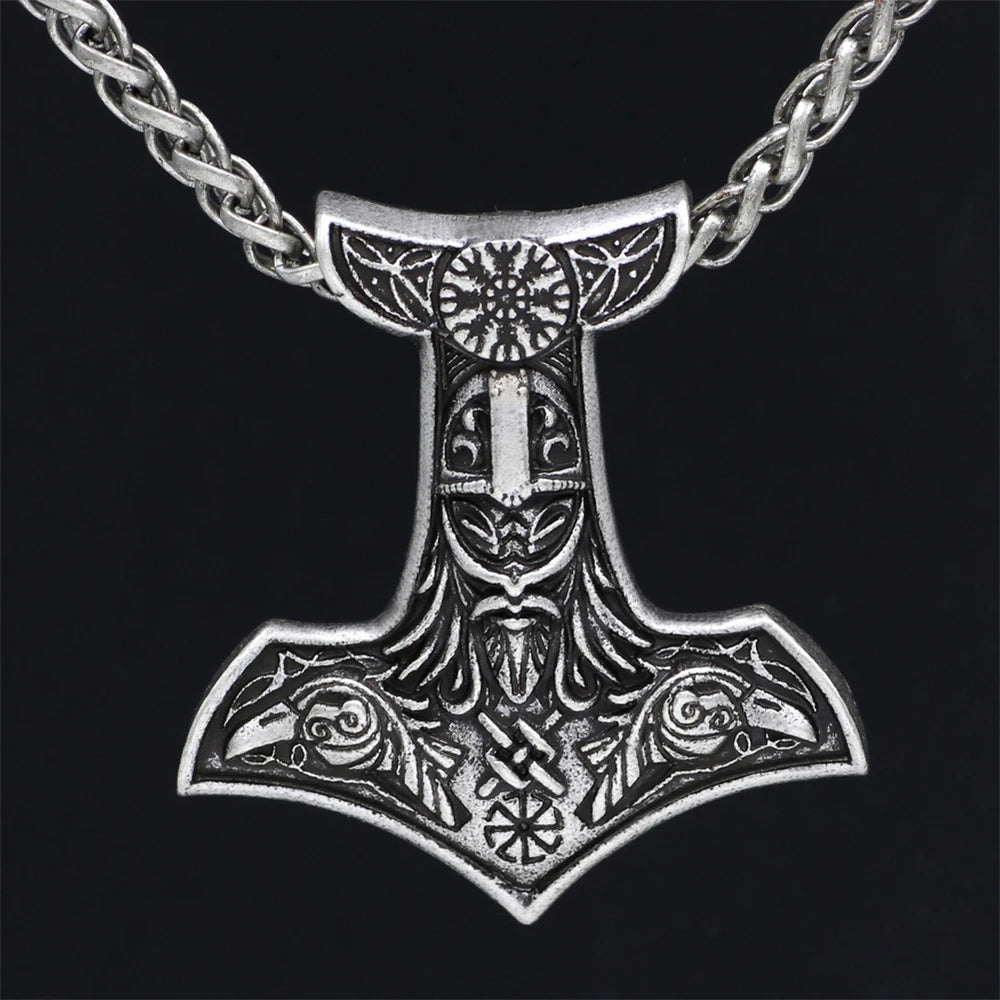 PENDRA Rune Norse Hammer Necklace
